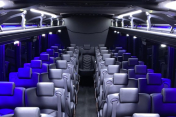 San Ramon Charter Bus Interior
