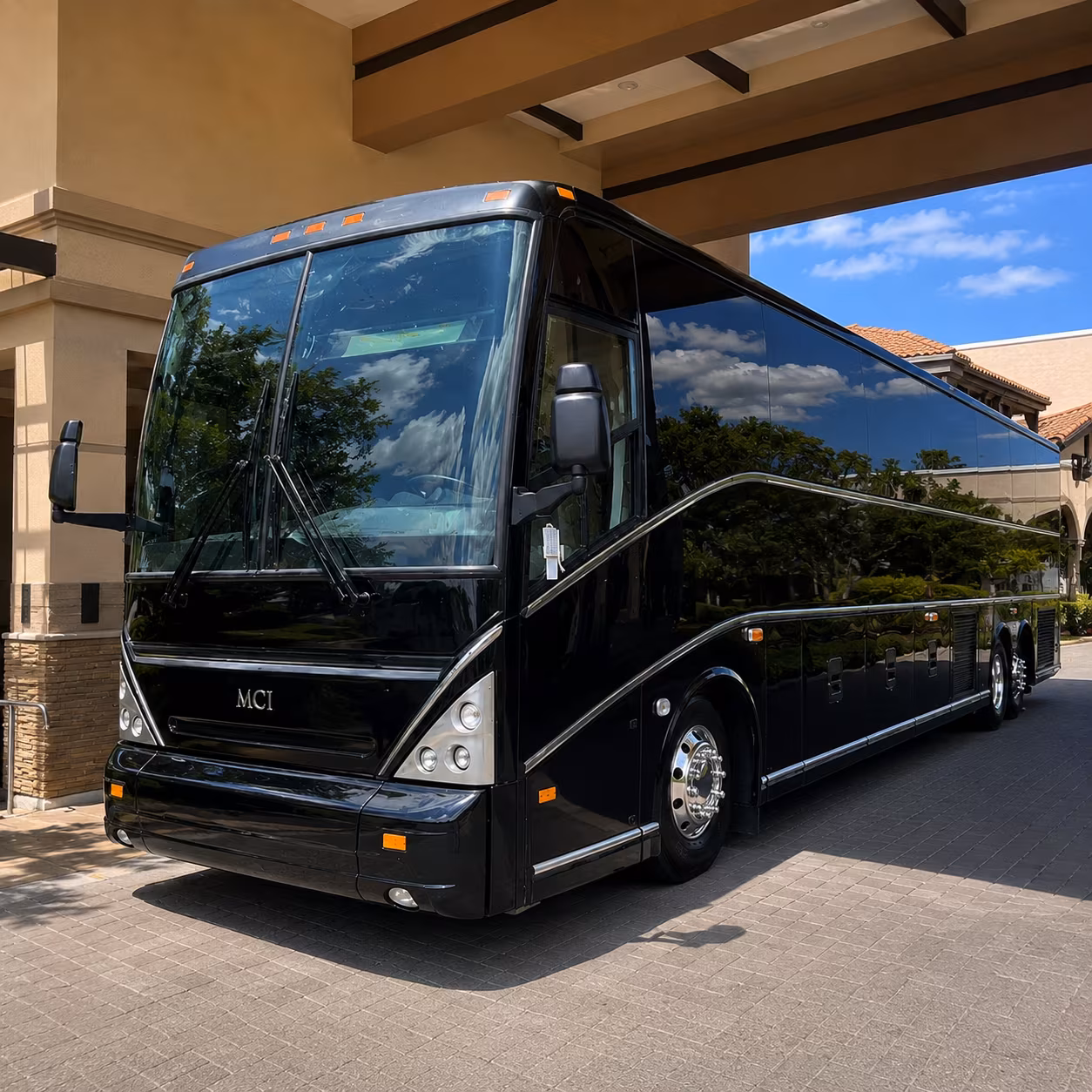 san ramon charter bus rental exterior