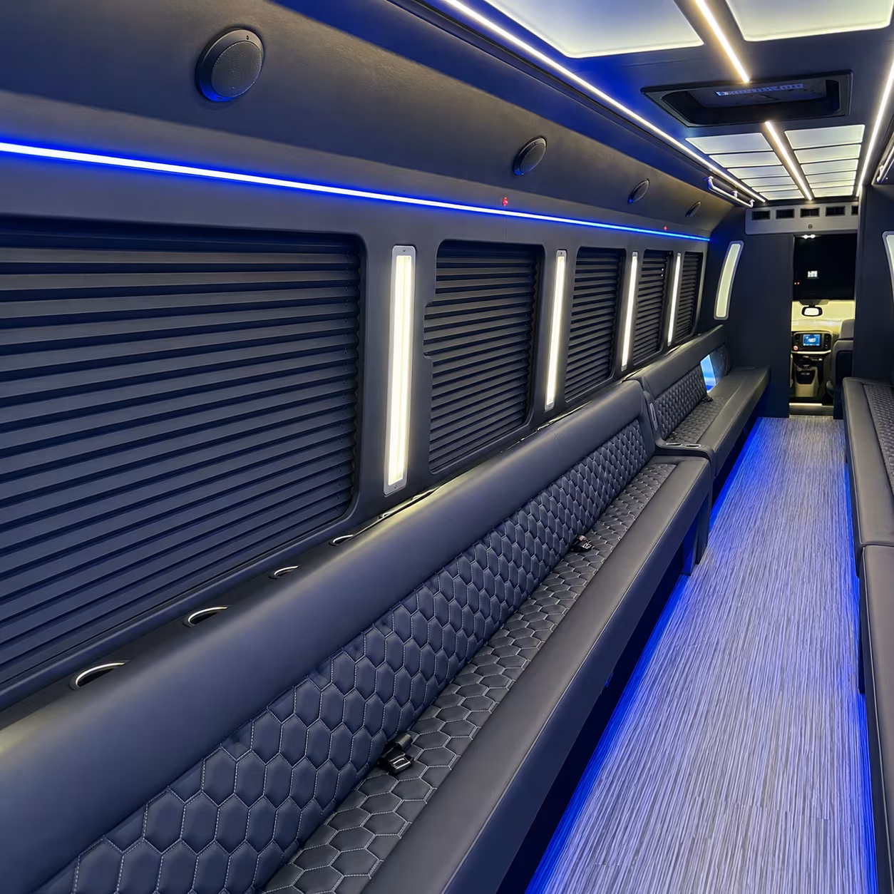 san ramon party bus rental interior